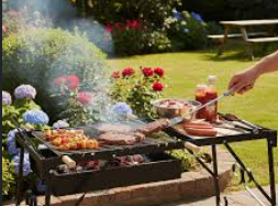 BBQ وشوي في حديقة